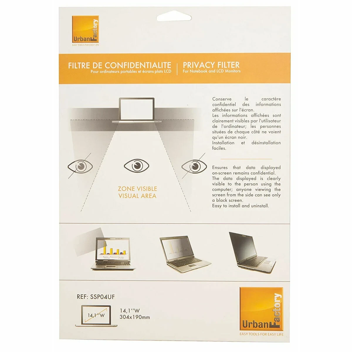 Protector de Pantalla Urban Factory SSP04UF 14.1"