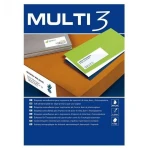 Etiquetas para Impresora MULTI 3 Blanco Recto 100 Hojas 70 x 36 mm (24 Unidades)