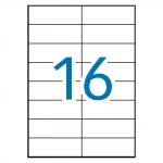 Etiquetas para Impresora MULTI 3 Blanco Recto 500 Hojas 105 x 37 mm