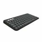 Teclado Bluetooth con Soporte para Tablet Logitech K380 Francés Gris Grafito Gris oscuro AZERTY