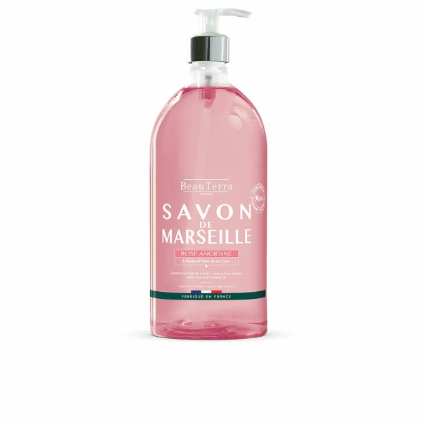 Jabón Líquido Beauterra Marseille Universal Rosas Manos 1 L