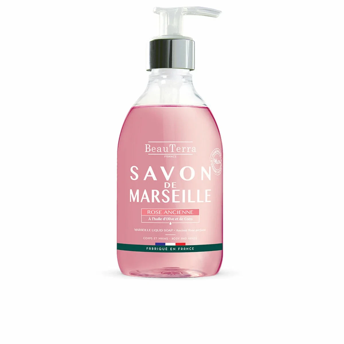 Jabón Líquido Beauterra Marseille Universal Rosas Manos 300 ml
