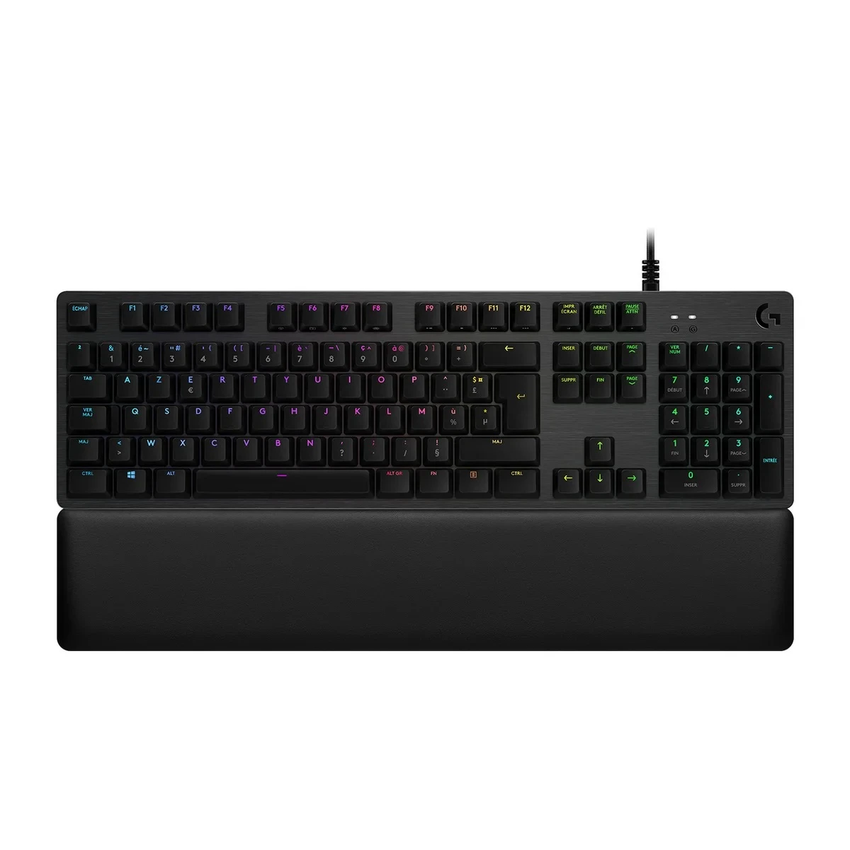 Teclado Bluetooth con Soporte para Tablet Logitech G513 CARBON LIGHTSYNC RGB Mechanical Gaming Keyboard, GX Brown Francés AZERTY