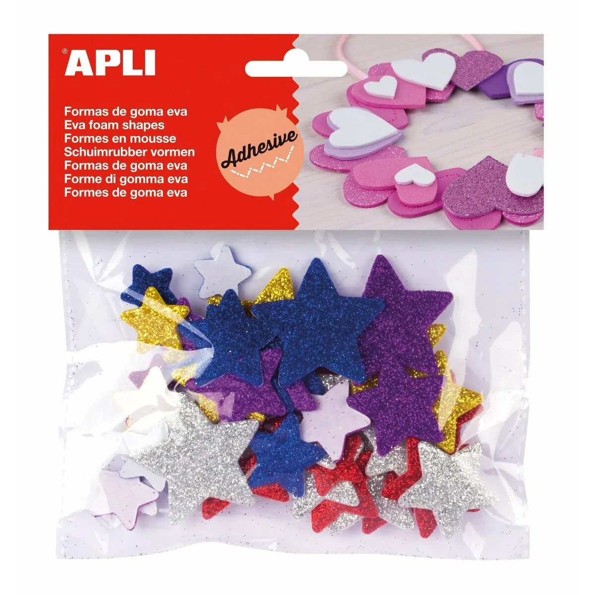 Material para Manualidades Apli Estrella Multicolor (5 Unidades)
