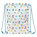 Bolsa Mochila con Cuerdas Baby Shark Surfing Azul Blanco 26 x 34 x 1 cm