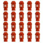 Set Tuercas OMP 7075 M12 x 1,25 40 mm 20 uds Rojo