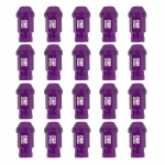 Set Tuercas OMP 7075 40 mm M12 x 1,50 20 uds Violeta