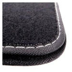 Set de Alfombrillas para Coche MOMO MOMLCM015BW Blanco/Negro 4 uds