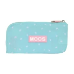 Estuche Escolar Moos Butterflies Azul claro 23 x 11 x 1 cm
