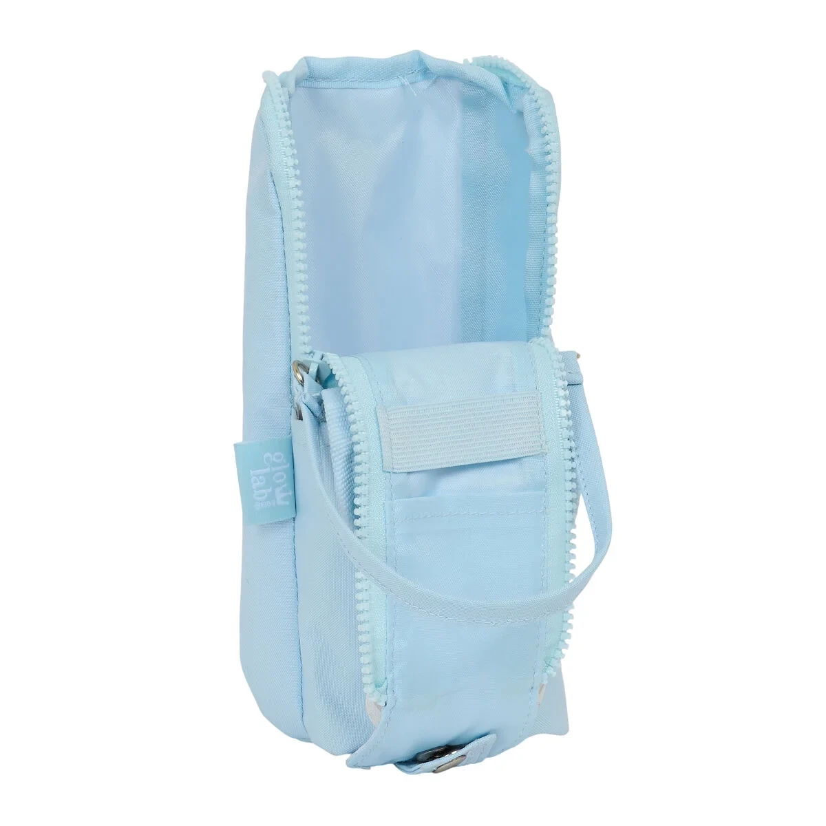 Estuche Escolar Glow Lab Cisnes Azul claro 6 x 21 x 6 cm