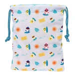 Bolsito de Merienda Baby Shark Surfing Azul Blanco PVC 20 x 25 x 1 cm Saco