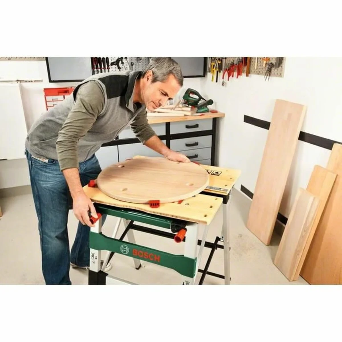 Banco de trabajo BOSCH PWB 600 Plegable 64 x 84 cm