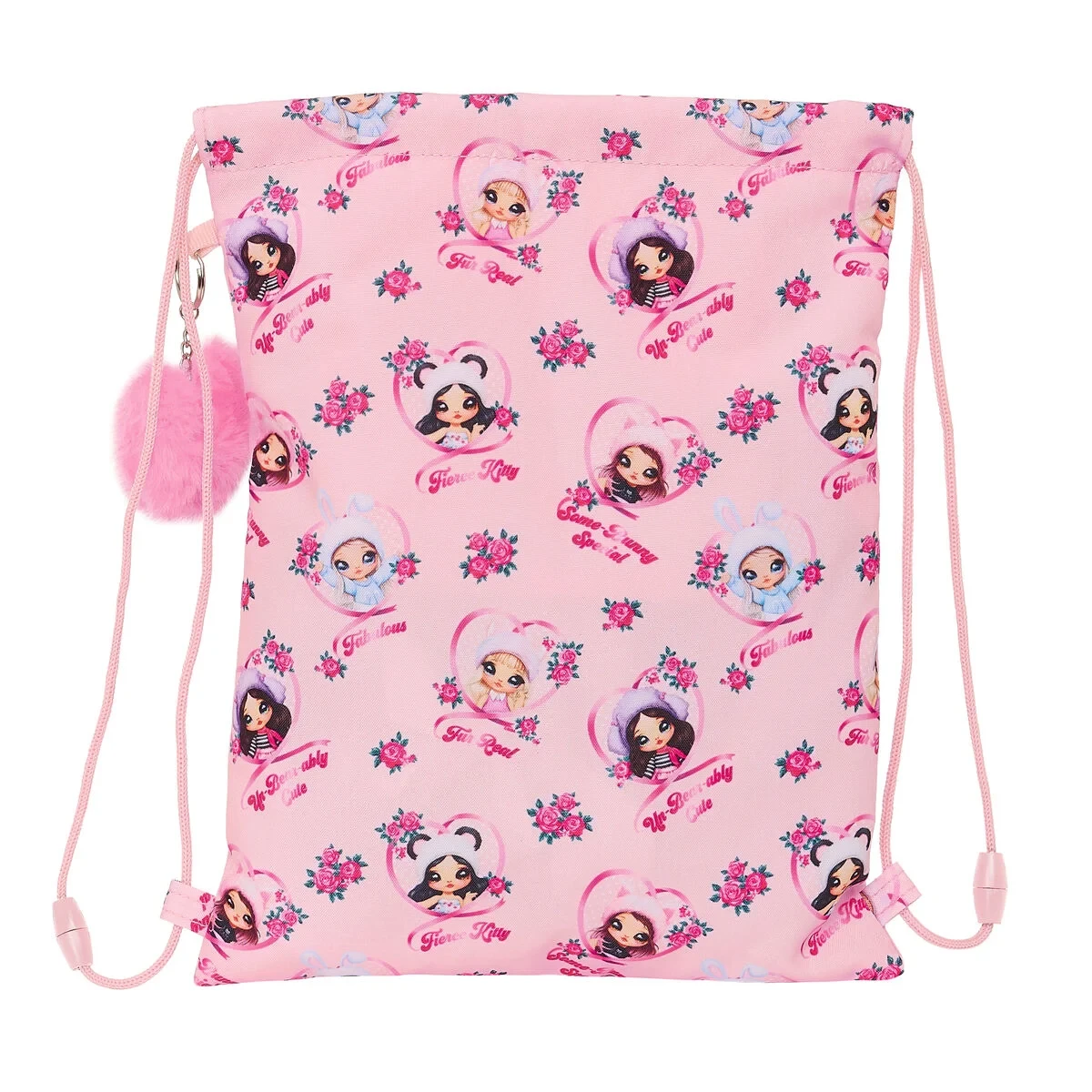 Bolsa Mochila con Cuerdas Na!Na!Na! Surprise Fabulous Rosa 26 x 34 x 1 cm
