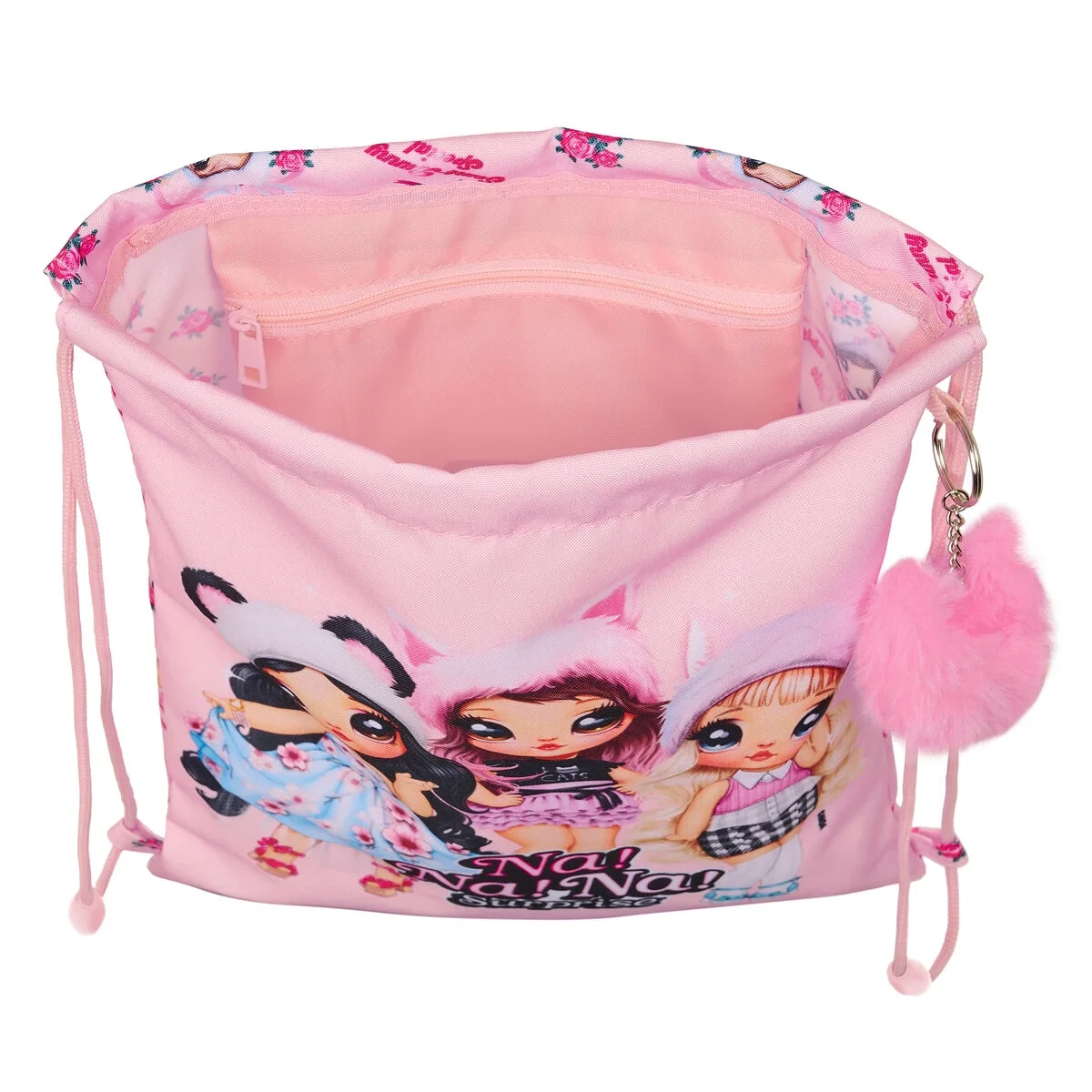 Bolsa Mochila con Cuerdas Na!Na!Na! Surprise Fabulous Rosa 26 x 34 x 1 cm