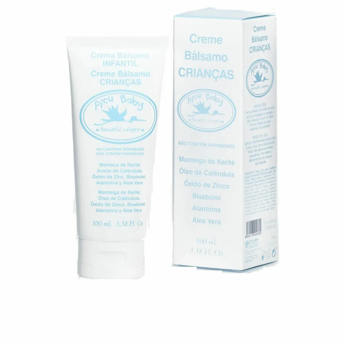 Crema Protectora de Pañal Picu Baby Infantil Bálsamo 100 ml