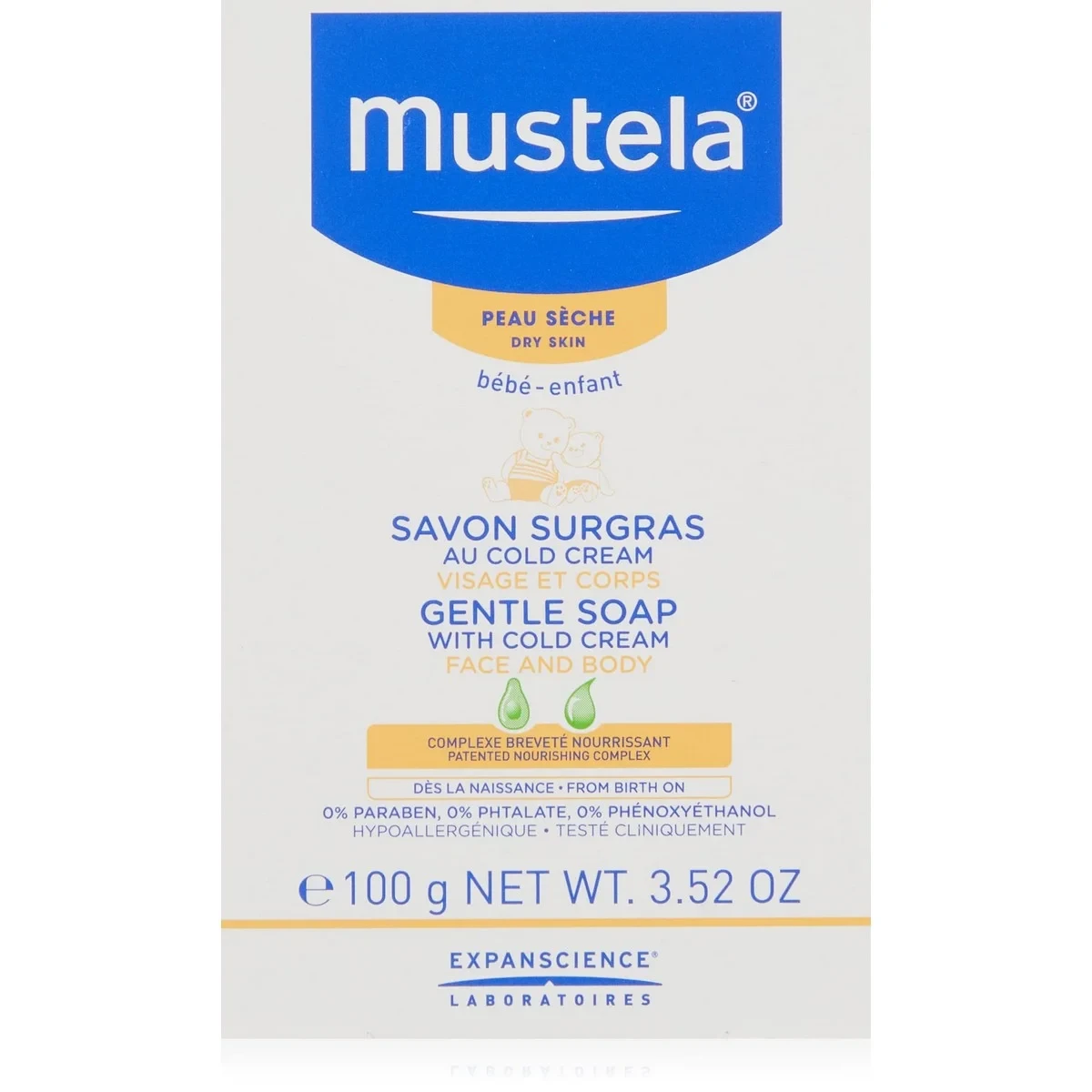 Pastilla de Jabón Mustela Cold Cream (100 g)