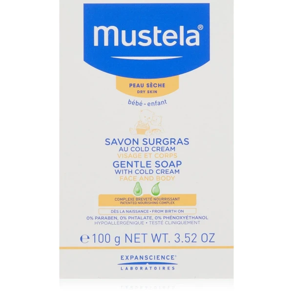 Pastilla de Jabón Mustela Cold Cream (100 g)