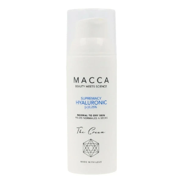 Crema Hidratante Intensiva Supremacy Hyaluronic Macca 0,25% Ácido Hialurónico Piel Seca (50 ml)