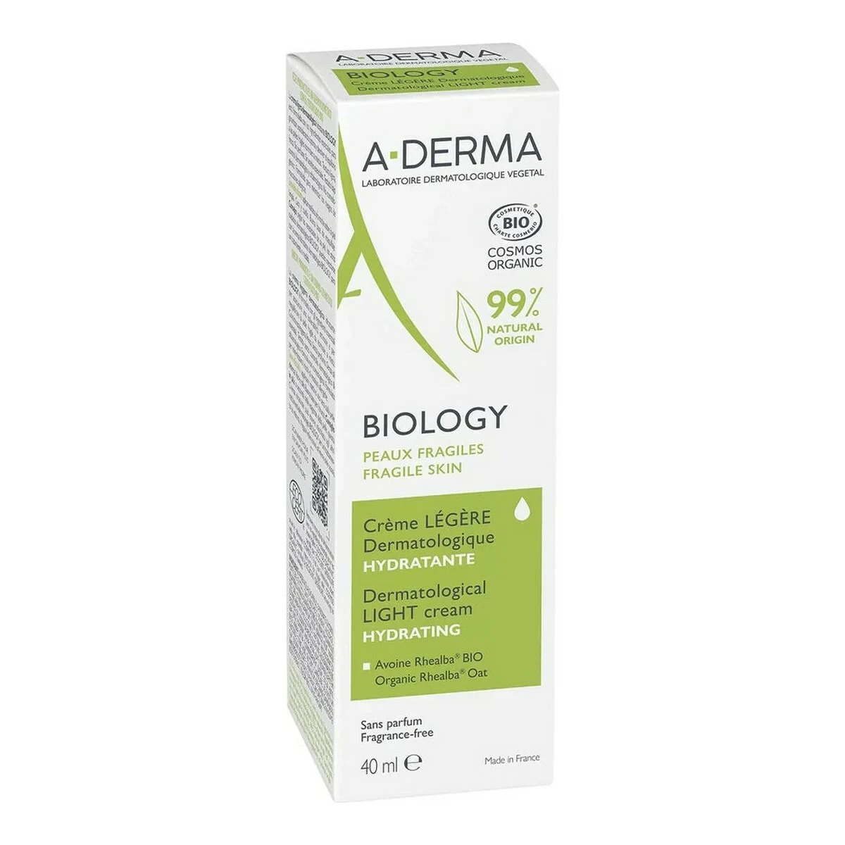 Crema Hidratante A-Derma Biology Ligera (40 ml)