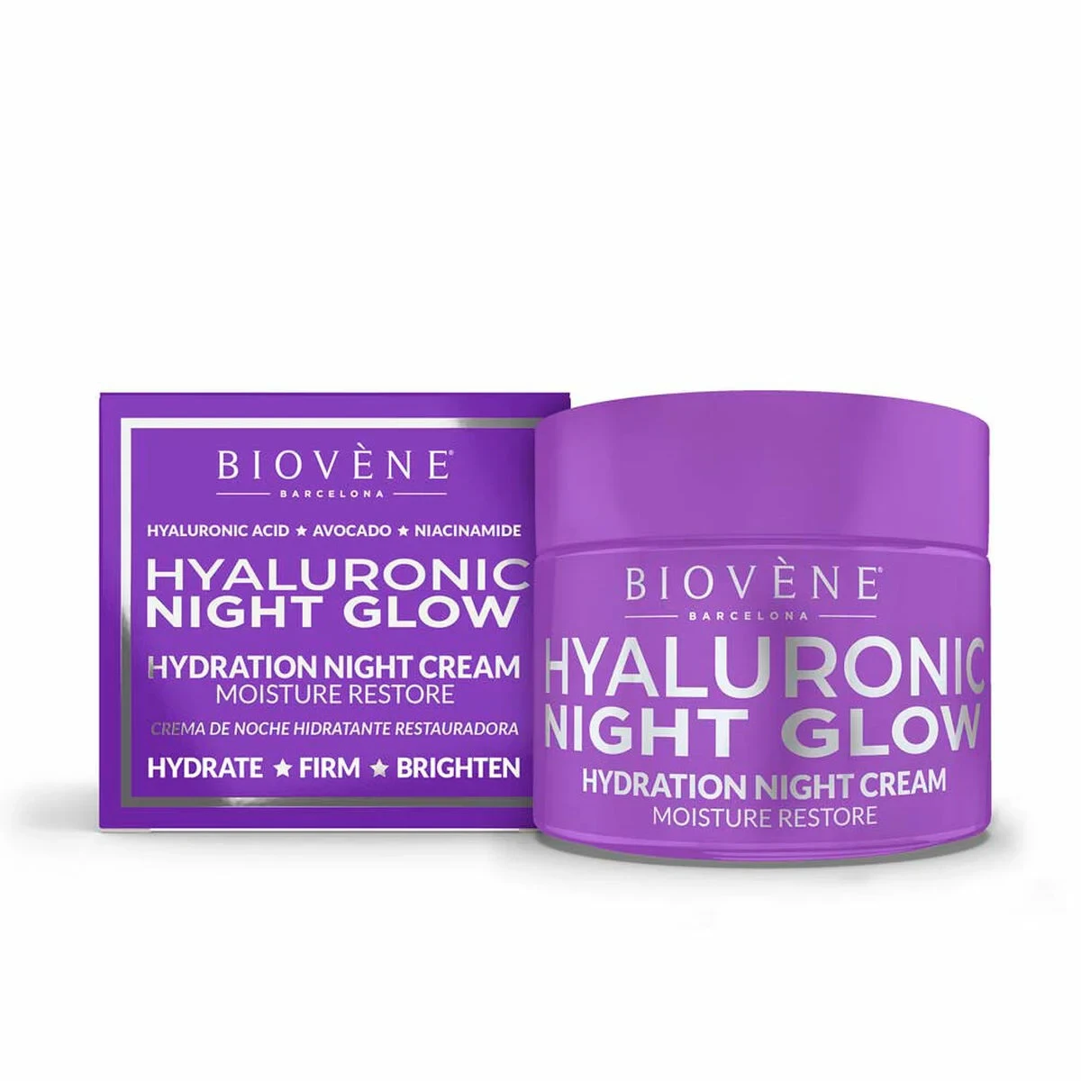 Crema de Noche Biovène Hyaluronic Night Glow 50 ml