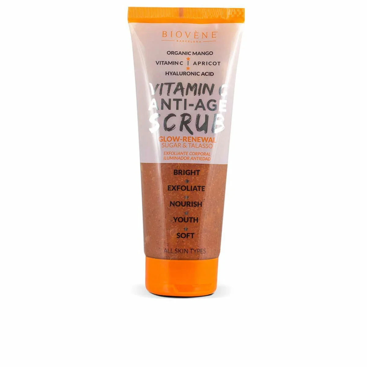 Gel Exfoliante Corporal Biovène Vitamin C Age Scrub Antiedad Mango Vitamina C 250 ml