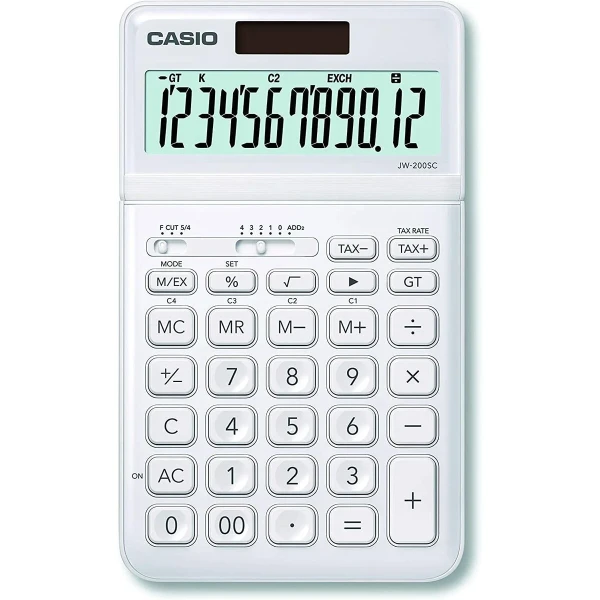 Calculadora Casio JW-200SC-WE Blanco Plástico