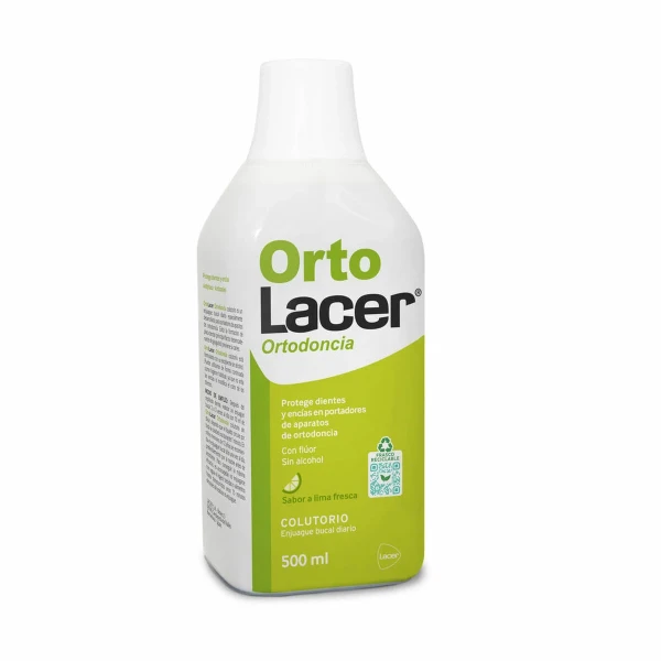 Enjuague Bucal Lacer Ortolacer Cuidado de ortodoncias Lima 500 ml