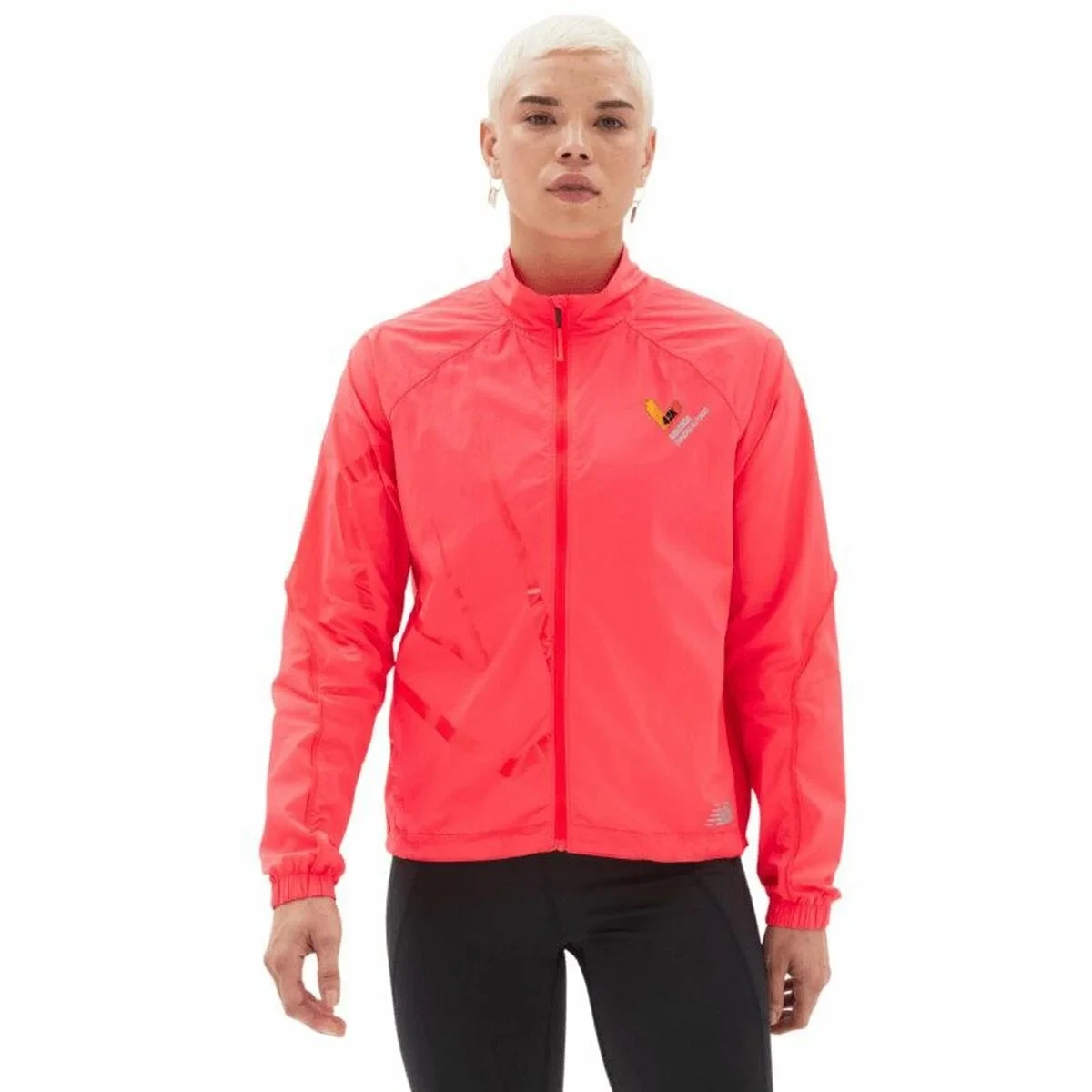 Chaqueta Deportiva para Mujer New Balance  Printed Impact Run Naranja