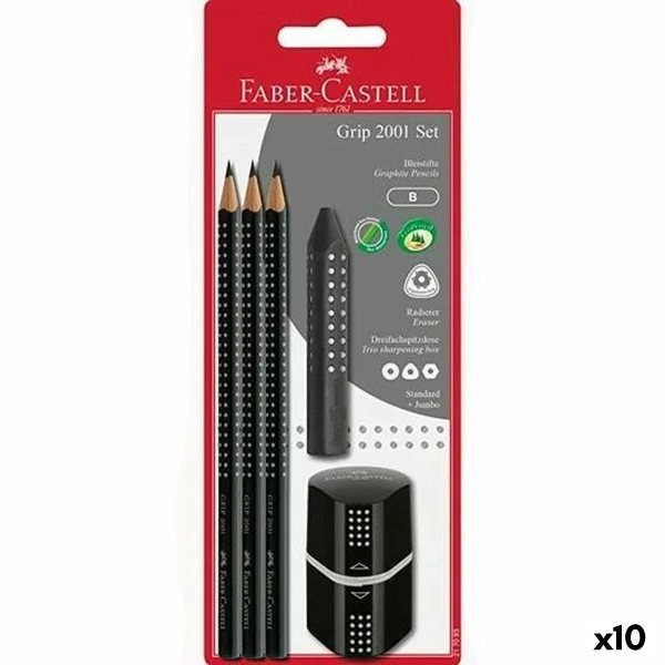 Set de Lápices Faber-Castell Negro (5 Unidades) (10 Unidades)