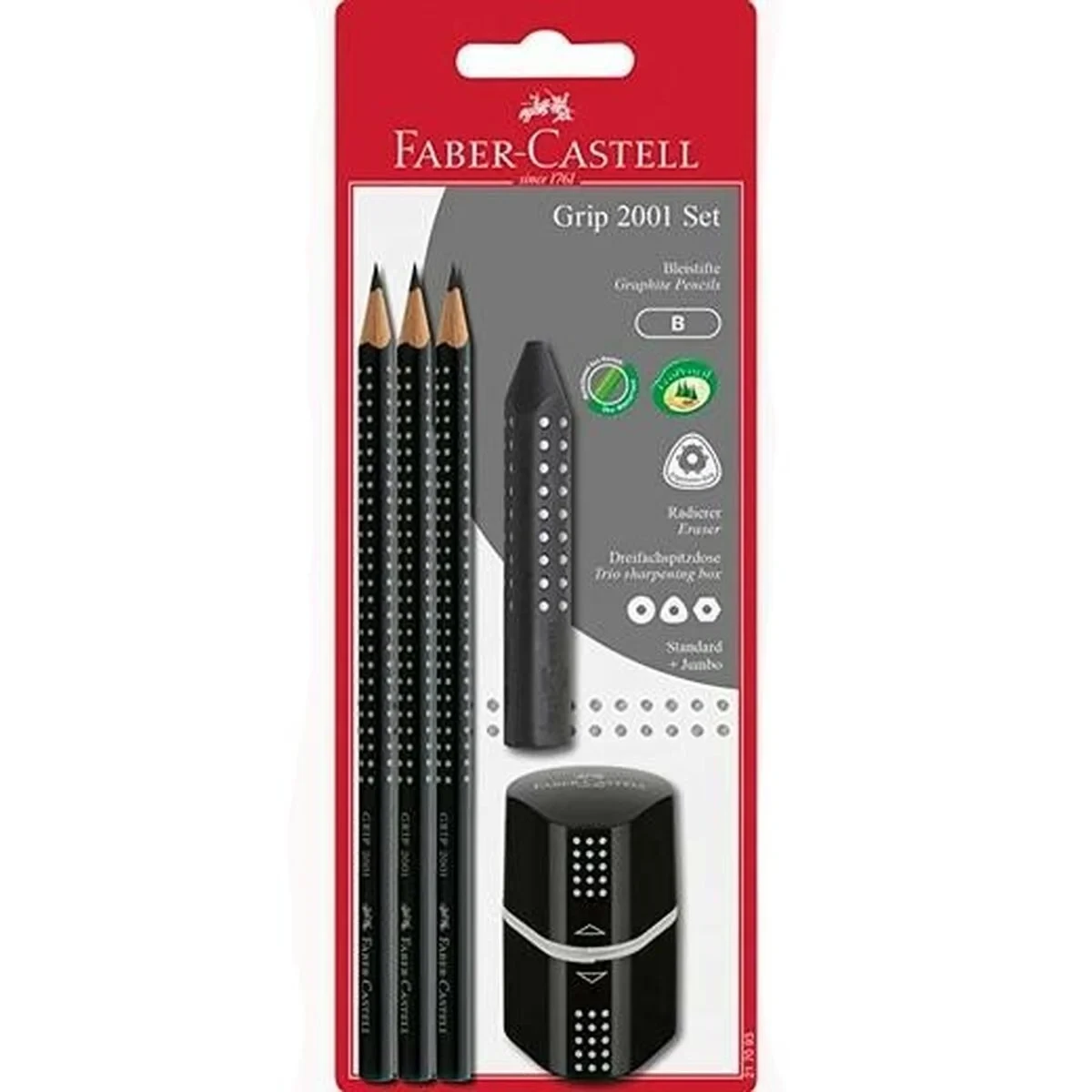 Set de Lápices Faber-Castell Negro (5 Unidades) (10 Unidades)