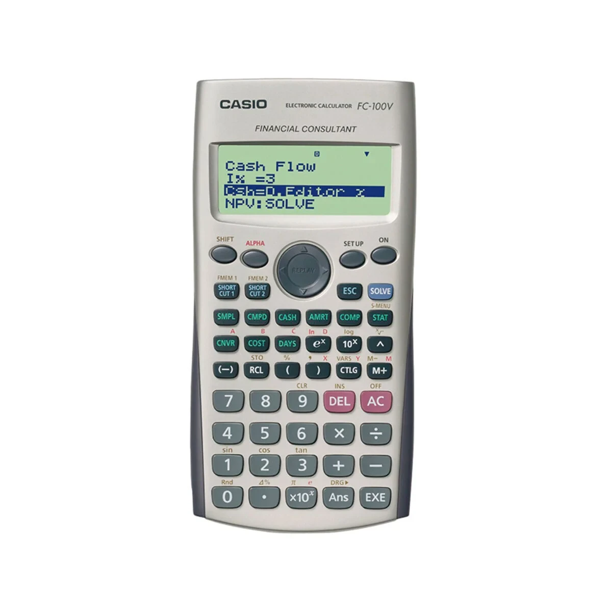 Calculadora Científica Casio FC-100V Negro Gris