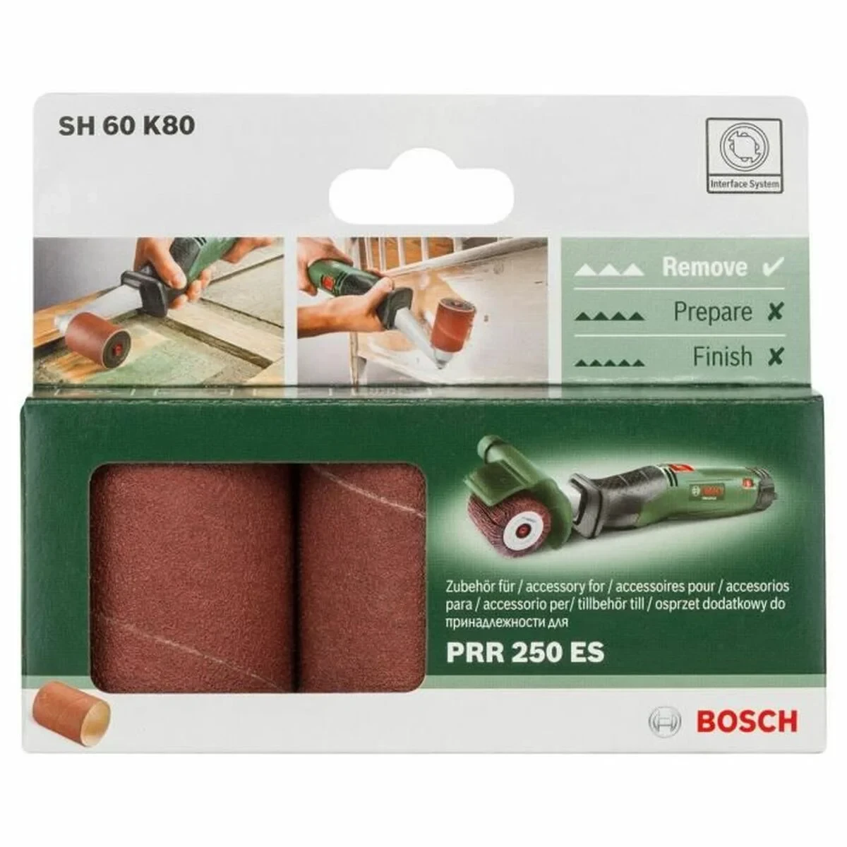 Lija de banda BOSCH 1600A0014P Texoro 60 mm 80 g (3 Unidades)