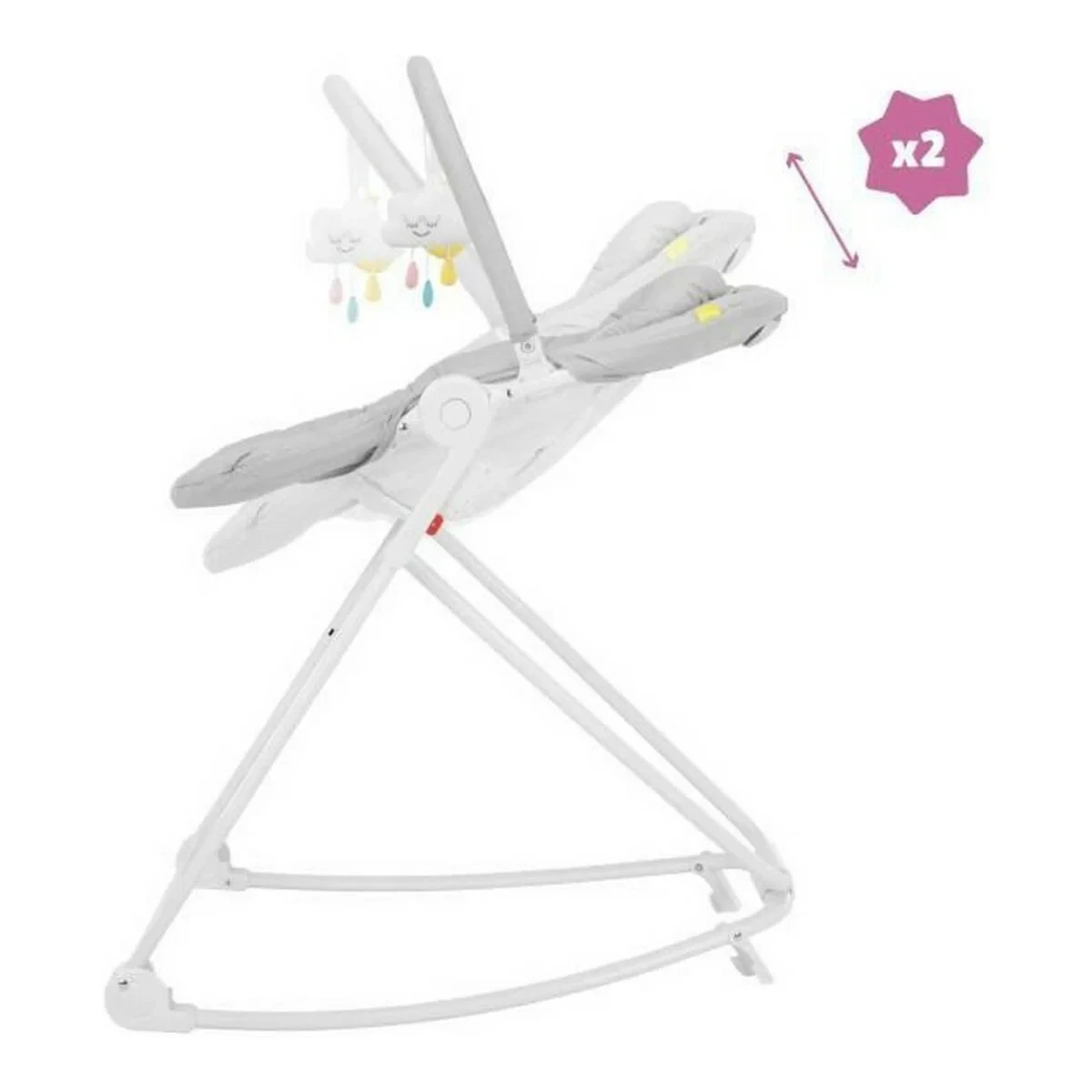 Hamaca para Bebé Badabulle Compact'up High Gris