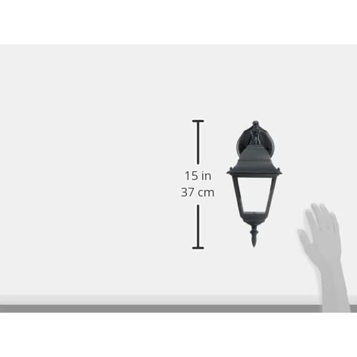 Aplique de Pared Brilliant 44282/06 Negro Metal 60 W E27