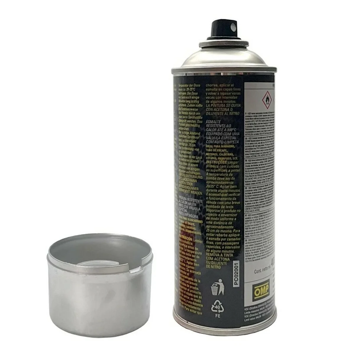 Pintura en spray OMP OMPPC02001000003 Pinzas de Freno 400 ml Plateado