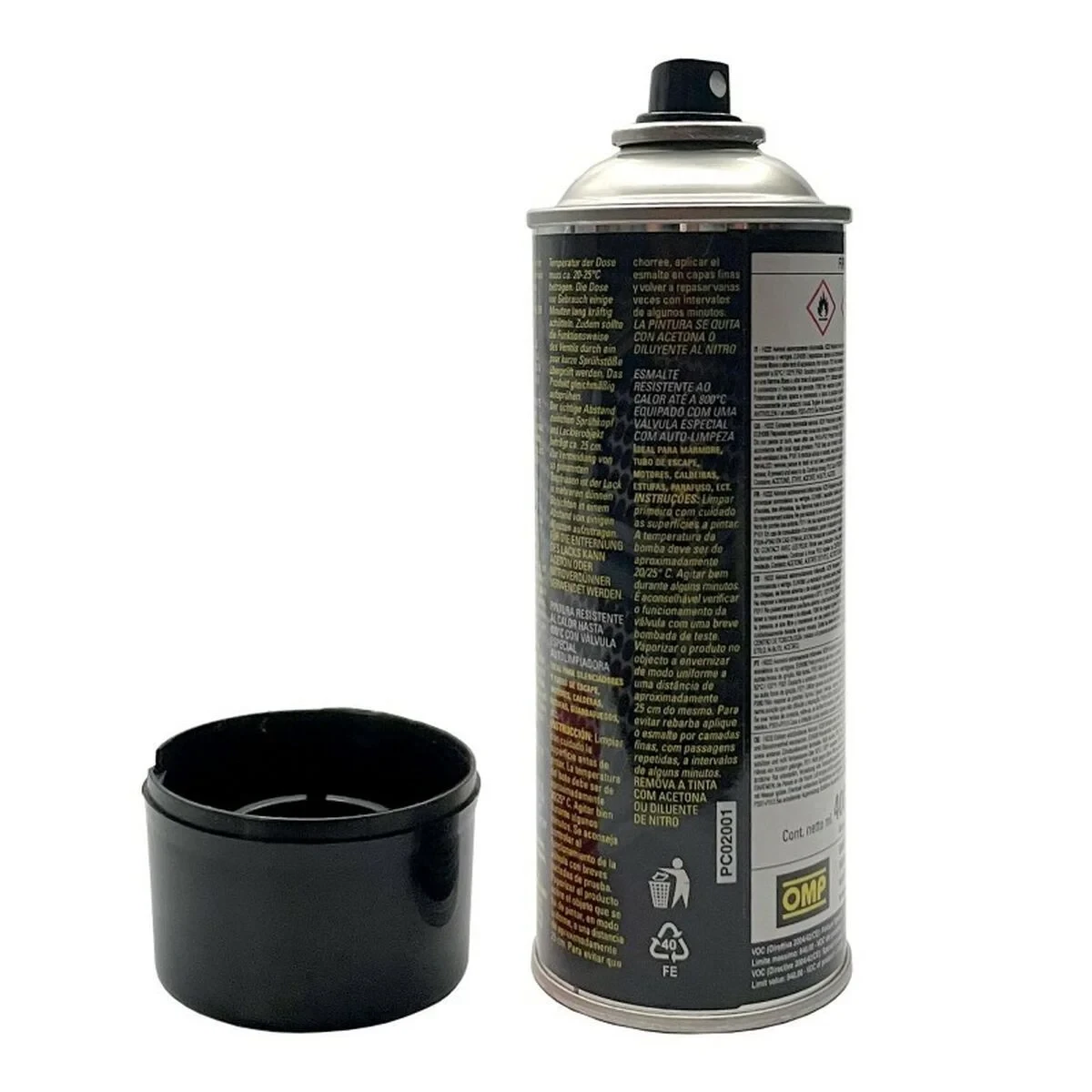 Pintura en spray OMP OMPPC02001000071 Pinzas de Freno 400 ml Negro