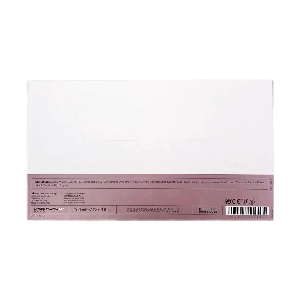 Cuidado Íntimo Cumlaude Lab Vaginal Cleansing Solution CLX Monodosis (5 x 140 ml)