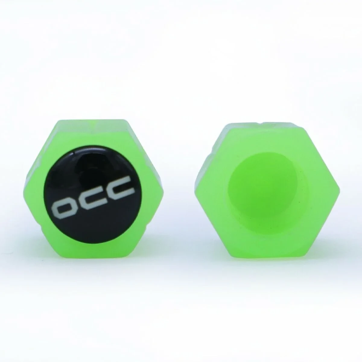 Juego de Tapones OCC Motorsport OCCLEV002 4 Unidades Fluorescente Verde