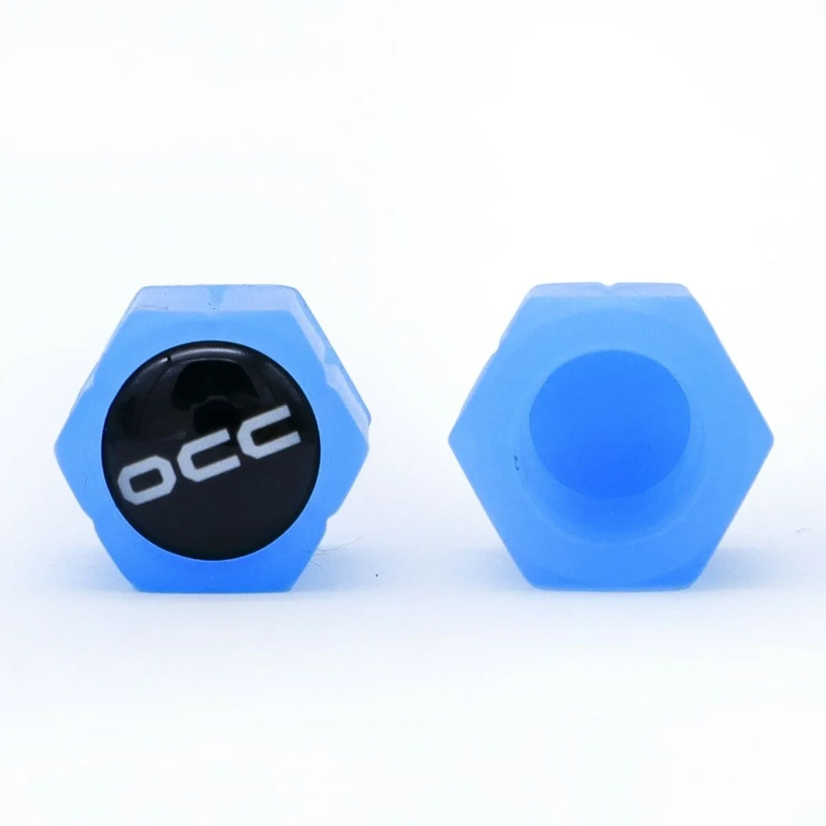Juego de Tapones OCC Motorsport OCCLEV004 4 Unidades Fluorescente Azul