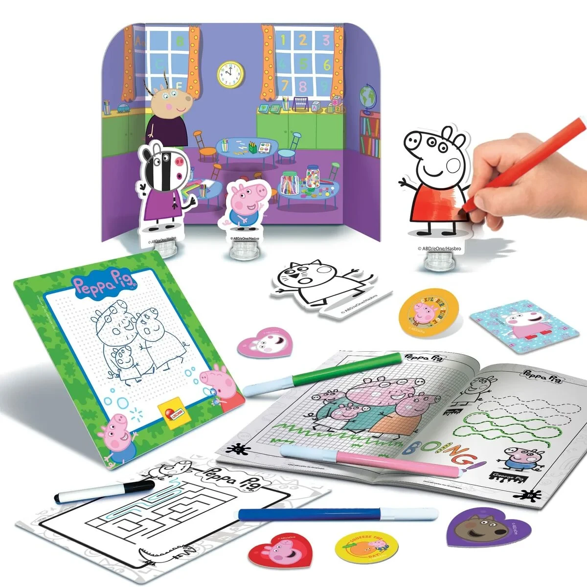 Caja de Actividades para Colorear Lisciani Giochi Peppa Pig Mochila