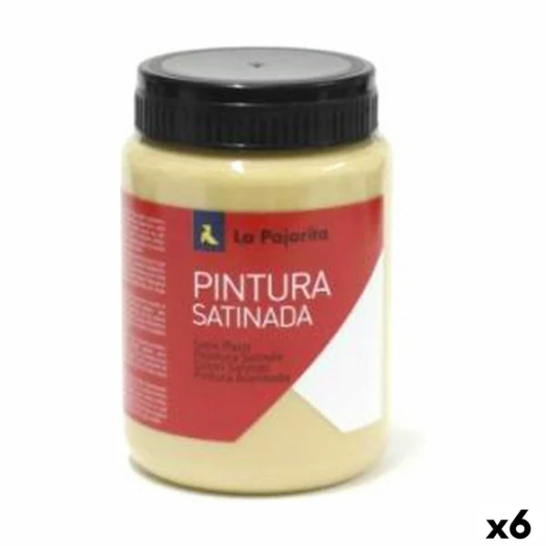 Témpera La Pajarita Siena L-04 6 Piezas Satinado Amarillo Escolar