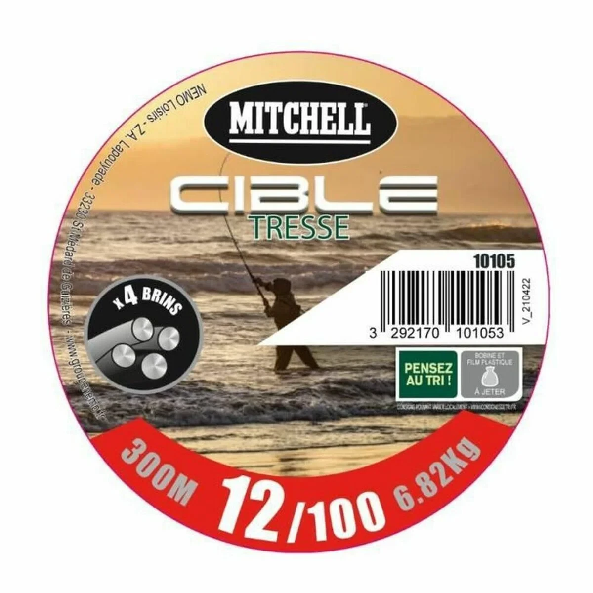 Hilo de Pesca MITCHELL 300 m 0,17 mm