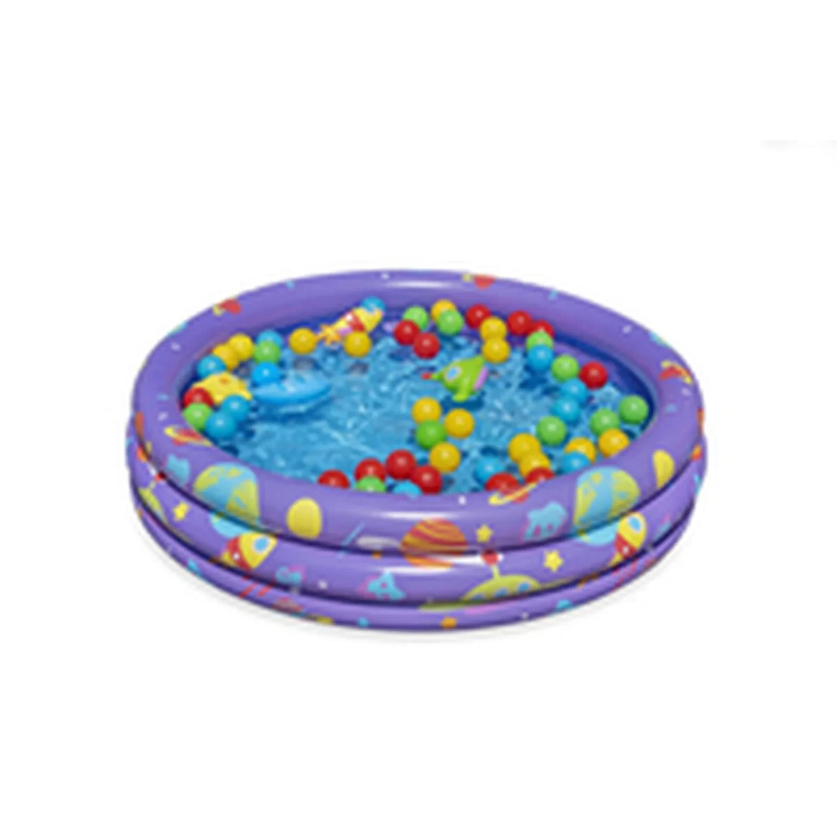 Bestway Piscina Hinchable Infantil 3 Aros con Bolas 102x25 cm +2 Años Interior y Jardin 52466