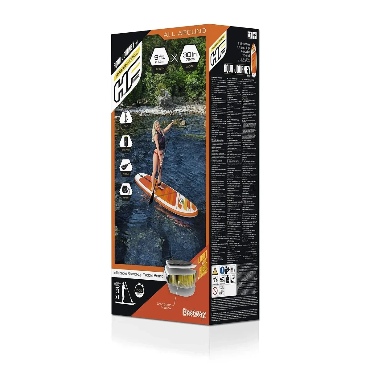 Bestway Tabla Paddle Surf Hidro-Force 274x76x12 cm Ocio 65349