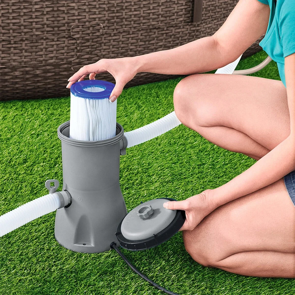 Bestway Depurador de Piscina 3028 Litros/Hora Jardin 58386