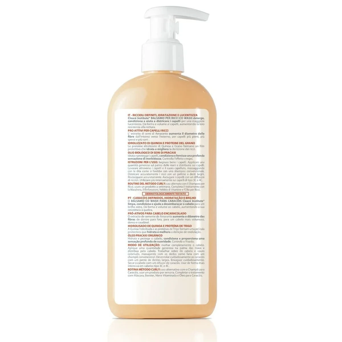 Fluido para Definir Rizos Clearé Institute Wash Curly 300 ml