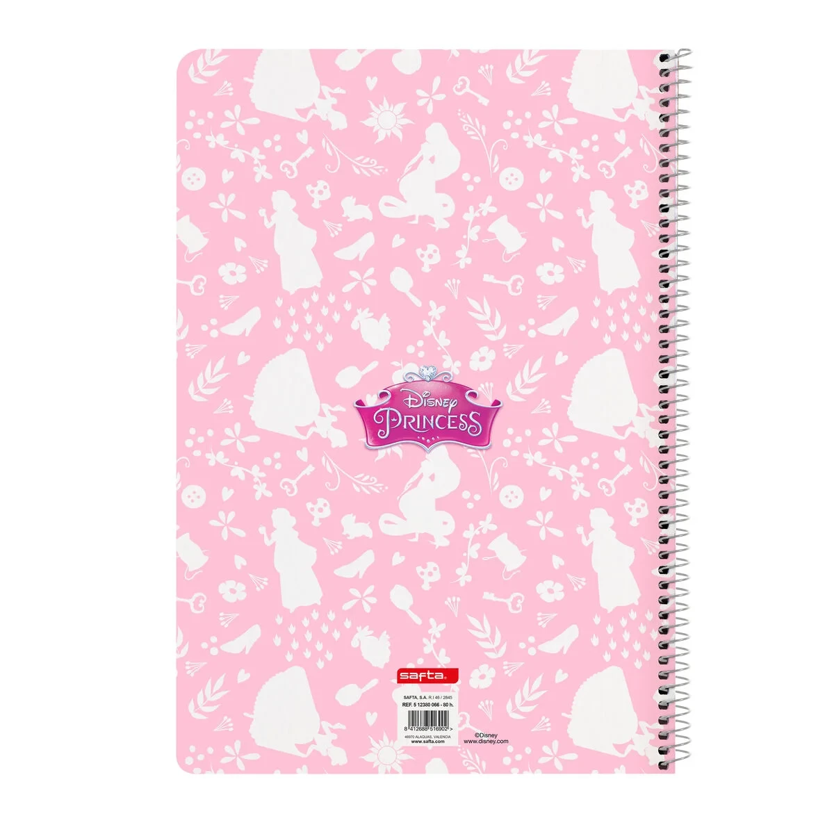 Libreta Disney Princess Magical Beige Rosa A4 80 Hojas