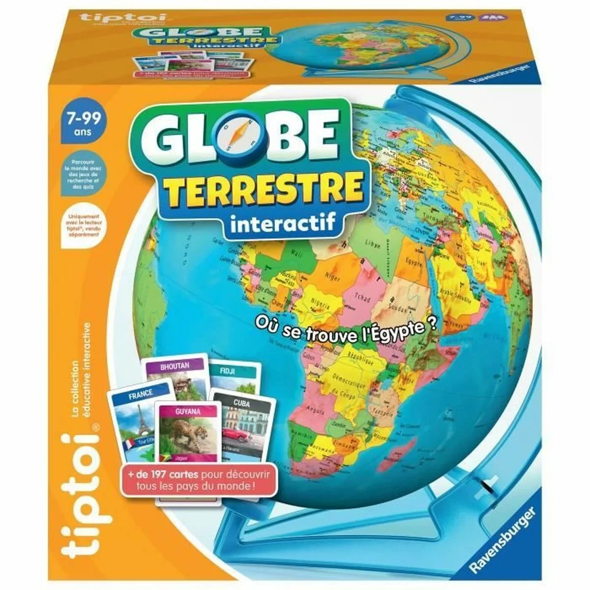 Globo Terráqueo Interactivo Ravensburger (FR) Plástico