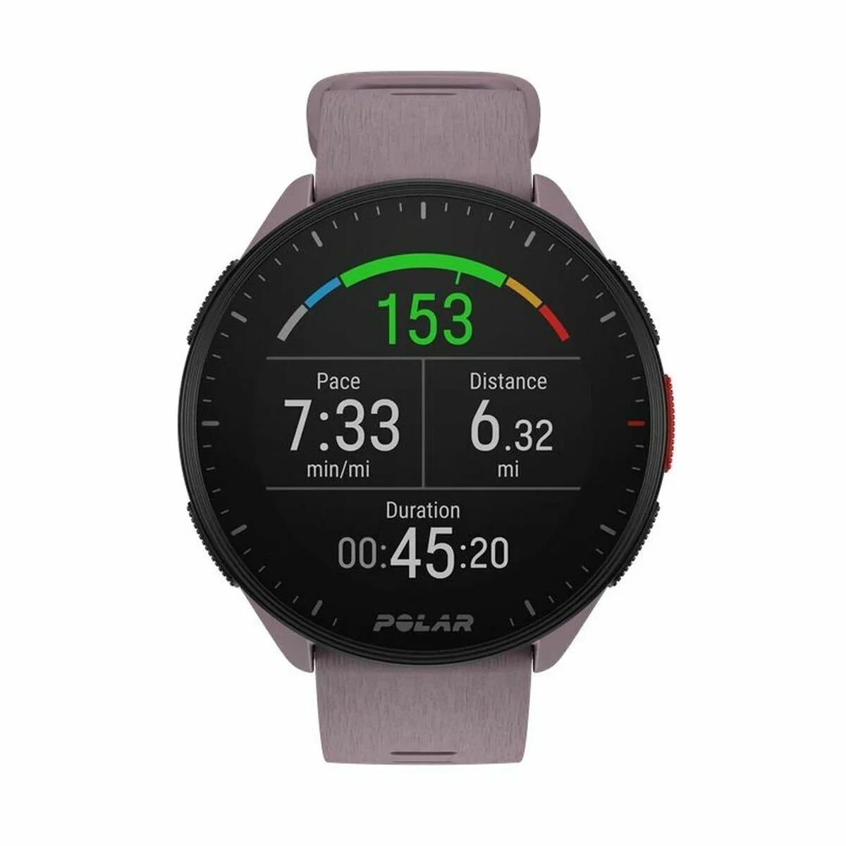 Smartwatch con Podómetro Running Polar Morado 1,2"