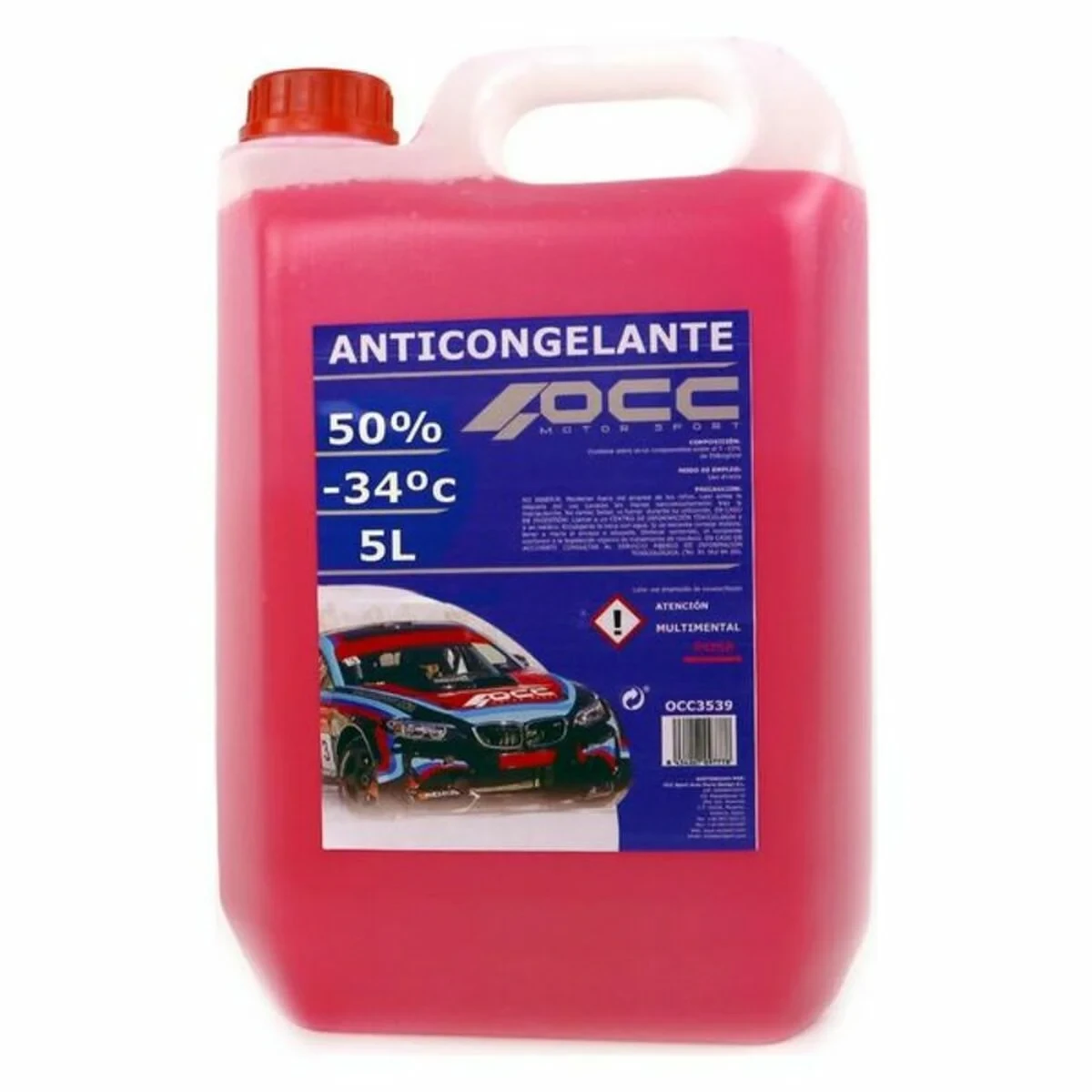 Anticongelante OCC Motorsport 50% Orgánico Rosa (5 L)